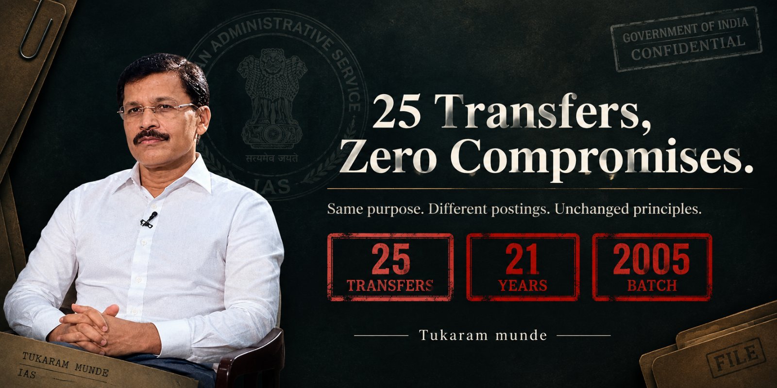 25 Transfers, Zero Compromises - Tukaram Munde